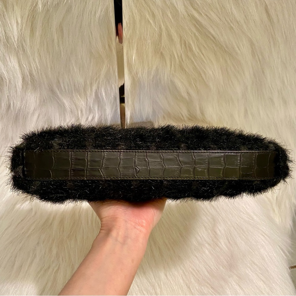 Kate Spade Black Faux Fur Shoulder Bag - Picture 3 of 7